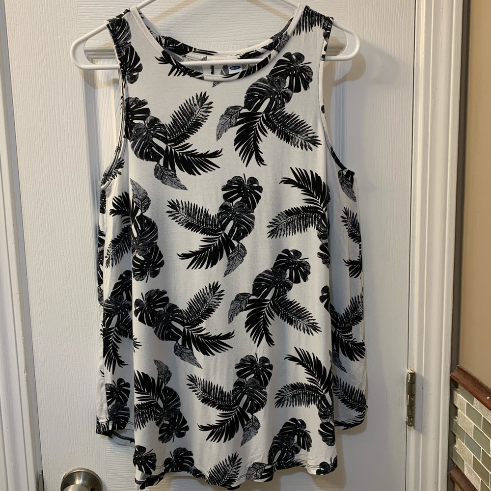 Old Navy Palm Leaves Tank Top